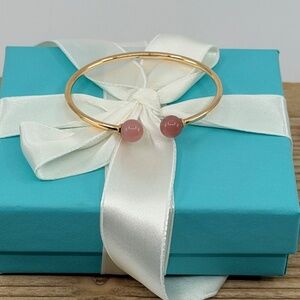 Tiffany & Co. HardWear Ball Bracelet in Rose Quartz 18k Rose Gold, Small
